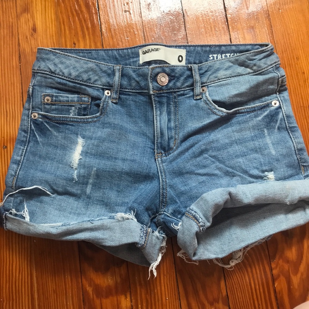 Garage jean shorts